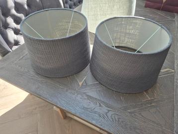 Riviera Maison lampenkap grijs 2x  beschikbaar voor biedingen