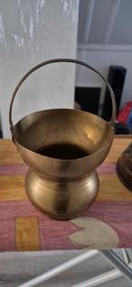 Vintage messing Heilige Kamandal/waterpot jaren "30, Antiek en Kunst, Ophalen of Verzenden, Koper