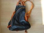 Nog als nieuwe leren rugtas / schoudertas van VERA PELLE, Verzenden, Zo goed als nieuw, Zwart, Overige typen