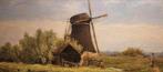 Daniël Rudolf Ruijs 1826-1913  Bij Deventer, Antiek en Kunst, Kunst | Schilderijen | Klassiek, Ophalen of Verzenden