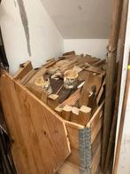 3 kratten haardhout en los hout, Tuin en Terras, 3 tot 6 m³, Ophalen, Overige houtsoorten, Blokken