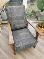 Vintage look stoel grijs/blauw, Huis en Inrichting, Gebruikt, Ophalen