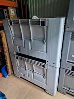 Kunststof Palletbox 100x120x76cm Gesloten met Klep 4 Voet, Doe-het-zelf en Verbouw, Kratten en Dozen, Ophalen, 100 cm of meer