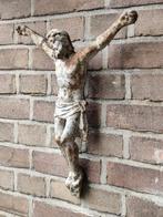 Gietijzeren Kruisbeeld Jezus figuur Beeld, Antiek en Kunst, Ophalen of Verzenden