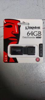 Kingston DataTravler 100 64GB -usb stick - 64GB, Computers en Software, USB Sticks, Nieuw, Kingston, 64 GB, Ophalen of Verzenden