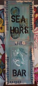 Beach/Zeepaardje/Seahorse/Deco/Deur/Luik, Antiek en Kunst, Curiosa en Brocante, Ophalen of Verzenden