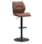 Barkruk Jesse - verstelbaar - cognac, Ophalen, 60 tot 90 cm, Zo goed als nieuw, 1 kruk