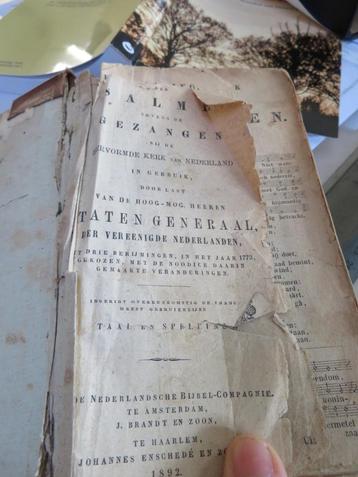 bijbels 2 psalmenboeken De ganse heilige schrift 1917/1899 beschikbaar voor biedingen