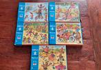 Oude vintage Simplexpuzzels van hout 5x, Ophalen of Verzenden, Minder dan 500 stukjes, Gebruikt