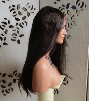 100% Indiaas virgin echthaar pruik - 65cm lang  beschikbaar voor biedingen