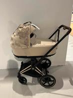 Cybex E-Priam kinderwagen Rosegold/Simply Flowers, Ophalen, Zo goed als nieuw, Overige merken
