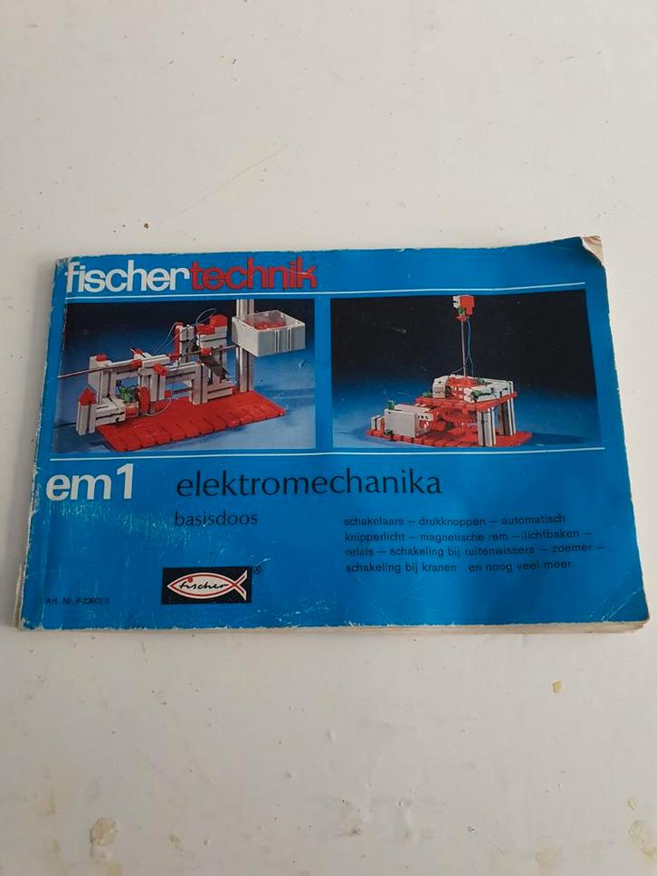 Fischertechnik EM 1 Elektromechanika Basisdoos, Boeken, Techniek, Ophalen of Verzenden