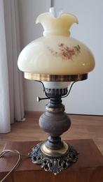 brocante - vintage - retro tafellamp, Ophalen, Glas