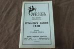 Ariel 1950 singles motorcycle owner's guide NG VG NH VH VB, Motoren, Ophalen of Verzenden, Overige merken