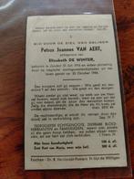 Zundert 1944 bidprentje oorlogsslachtoffers, Ophalen of Verzenden, Landmacht, Nederland, Foto of Poster