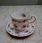 Engelse kop en schotel - Queen's Rosina, Verzamelen, Ophalen of Verzenden, Zo goed als nieuw, Porselein, Kop en/of schotel