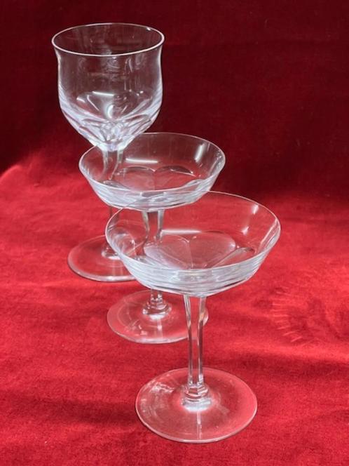 RESTANT VAN ZES GLAZEN - ANTIEK, Antiek en Kunst, Antiek | Glas en Kristal, Verzenden
