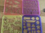 Tupperware stencils sjablonen tekensjablonen gebruikt 4 stuk, Kinderen en Baby's, Speelgoed | Educatief en Creatief, Ophalen of Verzenden