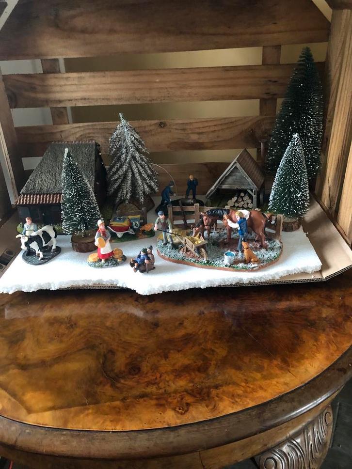 Lemax Dickensville Boerderij Compleet, Diversen, Kerst, Zo goed als nieuw, Ophalen of Verzenden