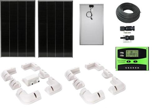 260Wp zonnepaneel set solar accu camper boot tuin caravan, Watersport en Boten, Accessoires en Onderhoud, Nieuw, Ophalen of Verzenden