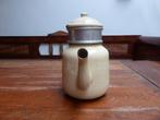 Antieke emaille koffiepot met filter, Ophalen of Verzenden