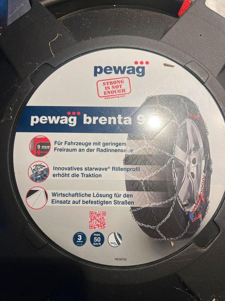 Nieuwe Pewag Brenta 9 sneeuwkettingen, Auto diversen, Sneeuwkettingen, Zo goed als nieuw, Ophalen