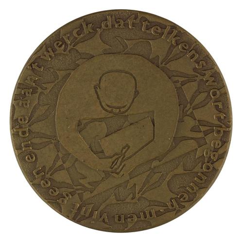 PENNING KONINKLIJKE NEDERLANDSE ZWEMBOND 1963, Postzegels en Munten, Penningen en Medailles, Brons, Nederland, Verzenden