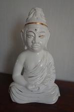 Boeddha porselein wit met gold accent, Ophalen of Verzenden, Zo goed als nieuw