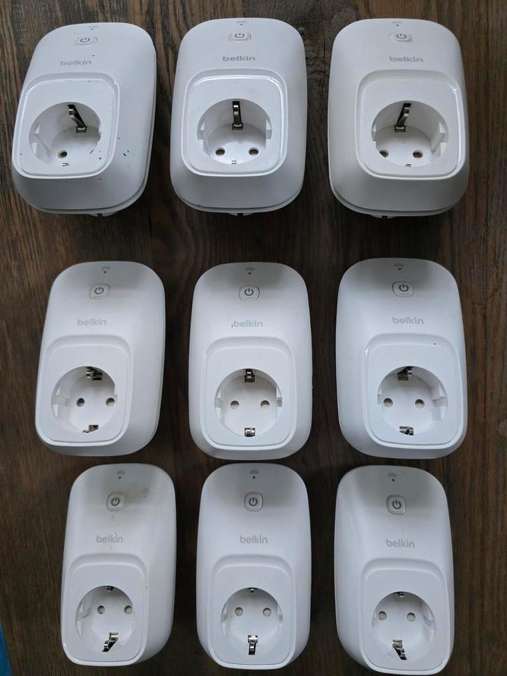 10x Belkin Wemo Smart Plug - Slimme stekker, Doe-het-zelf en Verbouw, Elektra en Kabels, Gebruikt, Stekker, Ophalen of Verzenden