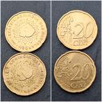 2 Nederlandse 20 eurocent beatrix 1999, Ophalen of Verzenden, Overige landen, 20 cent, Losse munt