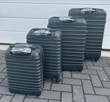 Kofferset hardcase 4-delig Zwart beschikbaar voor biedingen