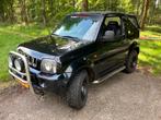 Suzuki Jimny 1.3 Cabrio 4WD 2002 Zwart, incl. lier, Auto's, 13 km/l, 4 cilinders, 4 stoelen, Zwart