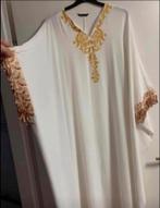 Witte Kaftan met Gouden Details, Ophalen of Verzenden, Zo goed als nieuw, Wit, Overige typen