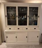 Buffetkast in gebroken wit en taupe, Huis en Inrichting, Kasten | Buffetkasten, Ophalen, 150 tot 200 cm, 150 tot 200 cm, 25 tot 50 cm