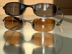 Oakley Squarewire Vintage Zonnebrillen 2stuks +1 los montuur, Grijs, Gebruikt, Oakley, Zonnebril