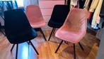 4x velvet stoel, Huis en Inrichting, Stoelen, Ophalen of Verzenden, Zo goed als nieuw, Overige kleuren, Vier