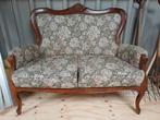 Klassieke Tweezitsbank met Bloemenmotief, Huis en Inrichting, Banken | Bankstellen, Hout, Gebruikt, Klassiek, Tweepersoons