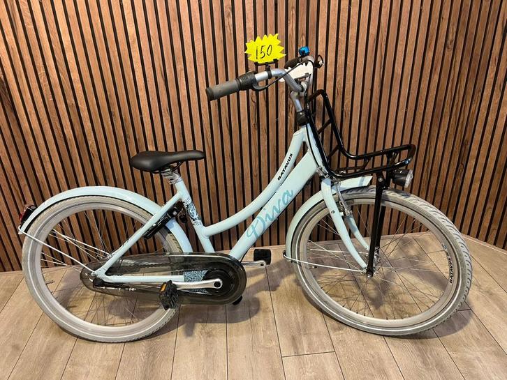 Batavus Diva 24 inch meisjesfiets, Fietsen en Brommers, Fietsen | Meisjes, Gebruikt, 24 inch, Handrem, Versnellingen