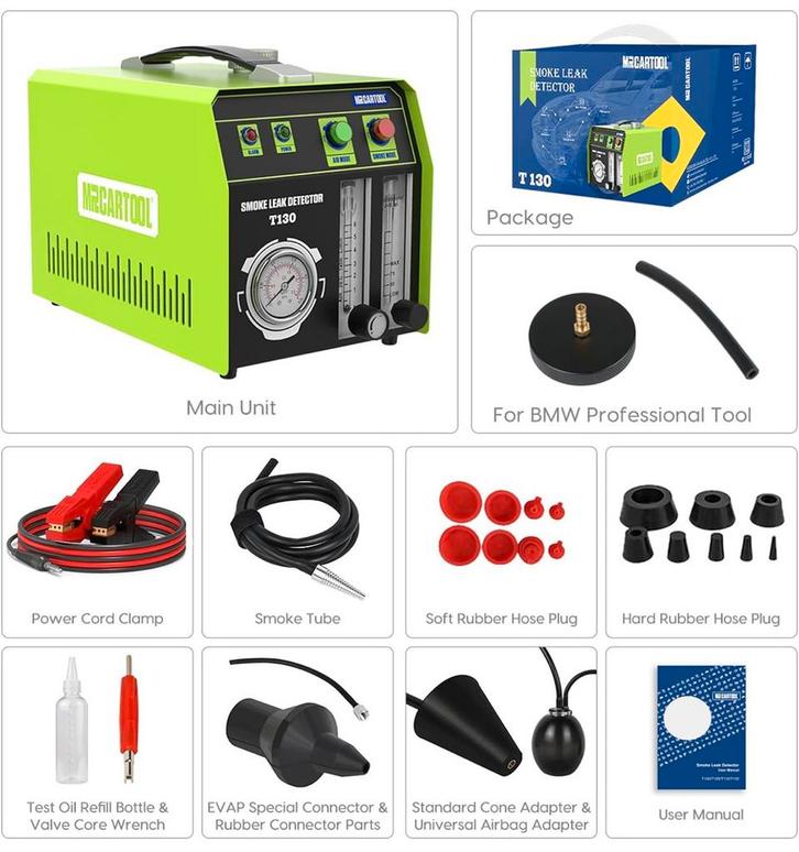 Mr Cartool Rookmachine T130 lekopsproring, Auto diversen, Autogereedschap, Ophalen of Verzenden