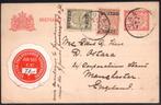 P95 Briefkaart Nederlands Indie Grootrondstempel Bandjar, Ophalen of Verzenden, Briefkaart