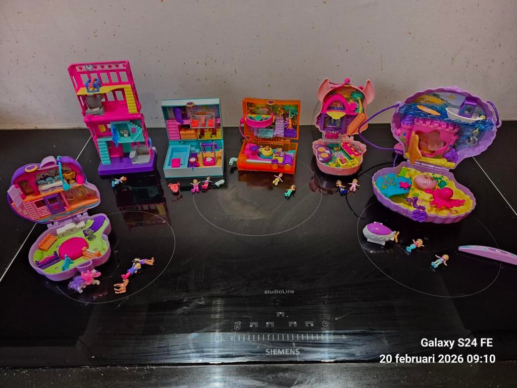 Polly Pocket 6 speelsets, Ophalen, Zo goed als nieuw, Jongen of Meisje