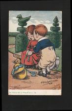 Prachtige ansichtkaart kinderen verliefd B17-08, Ophalen of Verzenden, Voor 1920, Gelopen, Kinderen