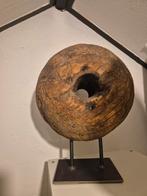 Houten wiel op statief, Ophalen