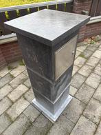 Hardstenen Staande Brievenbus, Tuin en Terras, Brievenbussen, Ophalen, Zo goed als nieuw, Hardsteen, Staande brievenbus