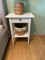 Hemnes Nachtkastje - Wit 2 stuks, Huis en Inrichting, Minder dan 55 cm, Gebruikt, Rechthoekig, Hout