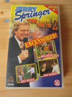 VHS Jerry Springer - Too Hot For TV! 2, Cd's en Dvd's, Ophalen of Verzenden, Tv-serie of Tv-programma, Zo goed als nieuw