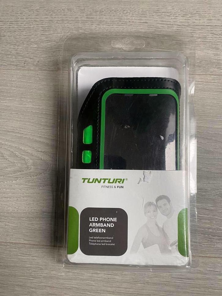 Tunturi LED Telefoon Sport Armband groen nieuw in verpakking, Sport en Fitness, Fitnessmaterialen, Nieuw, Overige typen, Ophalen of Verzenden
