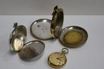 Vintage zakhorloge en twee zakhorlogekasten zilver, Antiek en Kunst, Antiek | Goud en Zilver, Ophalen of Verzenden, Zilver