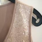 Et Cetera nude roze pailletten top nieuw mt 8 / M-L nr 2, ., Maat 42/44 (L), Et Cetera, Nieuw
