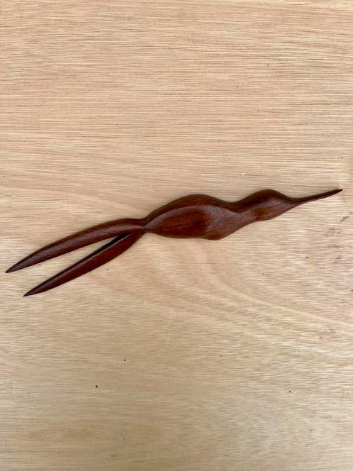 Vintage mid century kolibrie teak wanddecoratie, Huis en Inrichting, Woonaccessoires | Wanddecoraties, Ophalen of Verzenden